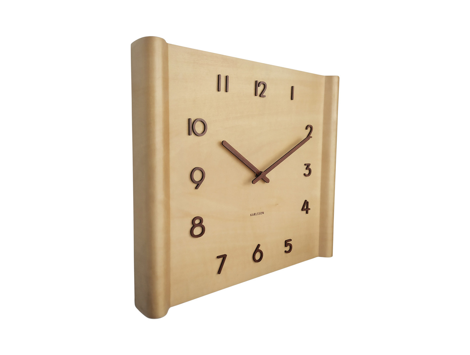 Karlsson - Wandklok Pure Large - Walnoot- 60cm - Karlsson Karlsson - Wandklok Pure Large - Walnoot- 60cm - Karlsson