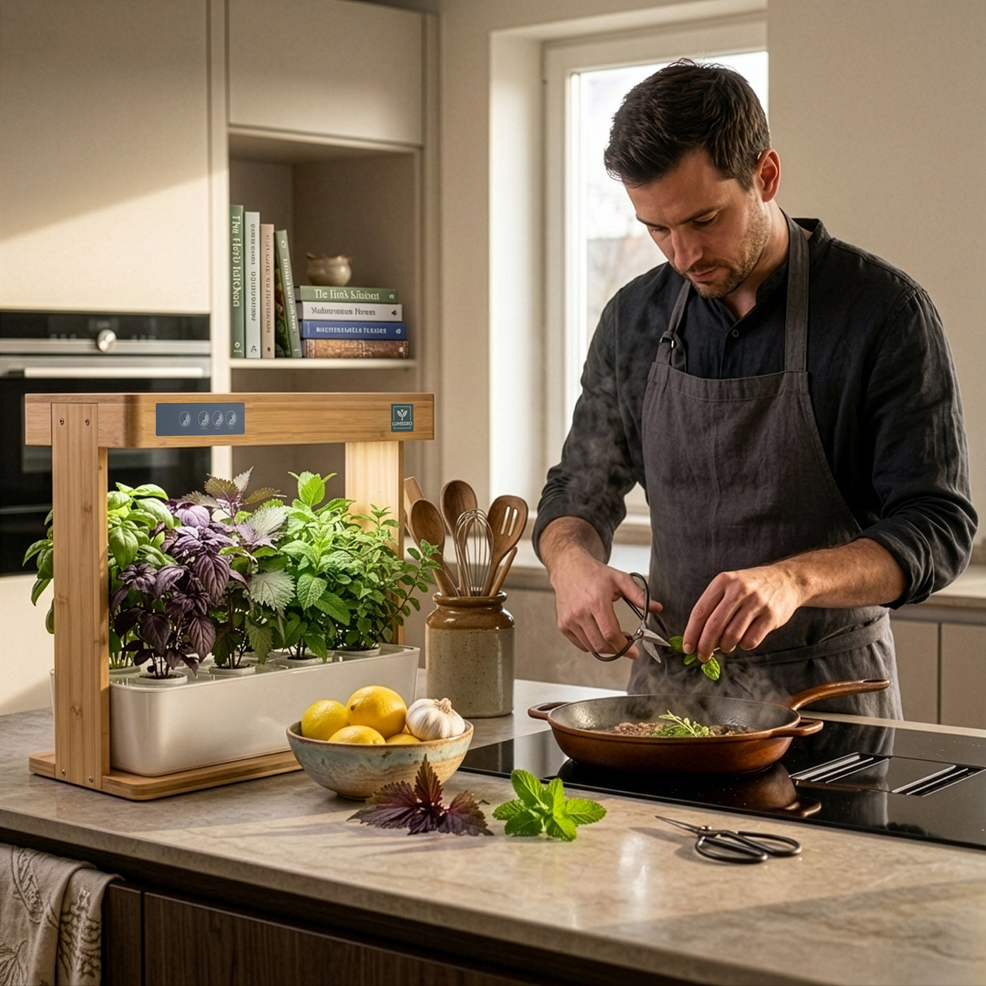 Kitchin Style White set compleet + 15 kruidenzaden